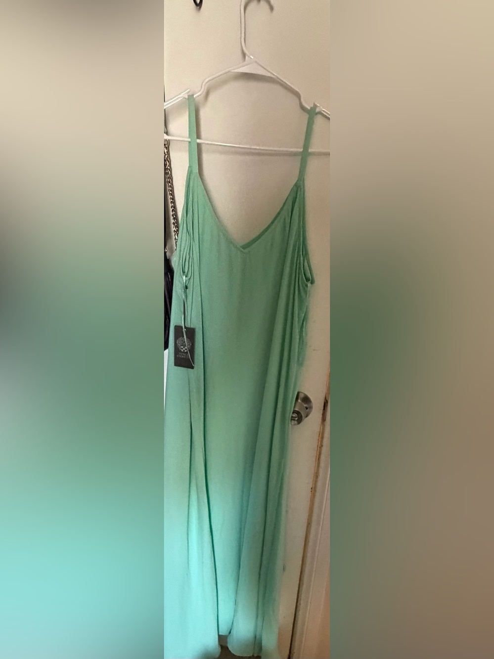 Vince Camuto Mint Green Slip Maxi Dress